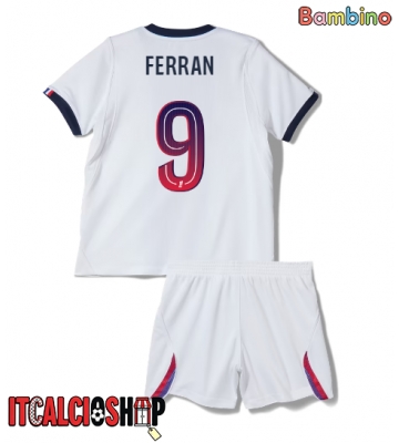 Paris Saint-Germain Ferran Torres #9 Seconda Maglia Bambino 2026-27 Manica Corta (+ Pantaloni corti)